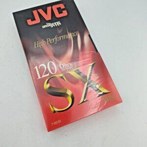 JVC T-120 SX VHS Blank Video Cassette Tape 120 Min 6 Hour Factory Sealed